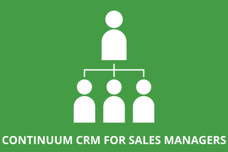 Continuum CRM for Sales Managers